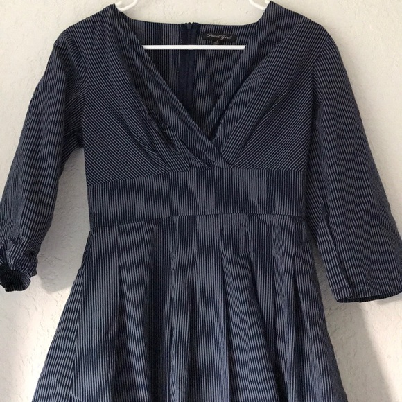 Blue Fit & Flare Dress - Picture 2 of 3